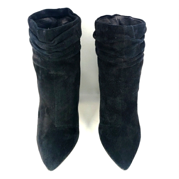 Kristin Cavallari Chinese Laundry Black Suede, Pull On Bootie Women's Size 7.5M - Picture 5 of 12